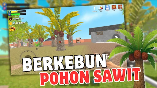 Kebun Sawit Simulator डाउनलोड करें – पाम ऑयल फार्मिंग गेम - Screenshot 1
