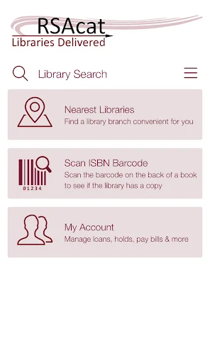 RSAcat Mobile Catalog डाउनलोड करें – लाइब्रेरी एक्सेस और ई-बुक्स - Screenshot 1