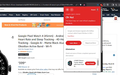 Boycat Ethical Shopping Assistant डाउनलोड करें – नैतिक खरीदारी करें - Screenshot 1