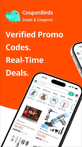 CouponBirds डाउनलोड करें – अमेज़न और वॉलमार्ट पर बेहतरीन डील्स और कूपन - Screenshot 1