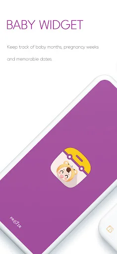 Baby Widget: Baby Tracker डाउनलोड करें – बच्चों की उम्र और मील के पत्थर ट्रैक करें - Screenshot 1