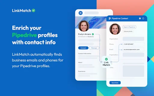LinkMatch for Pipedrive डाउनलोड करें – Pipedrive के लिए सर्वोत्तम CRM टूल - Screenshot 2