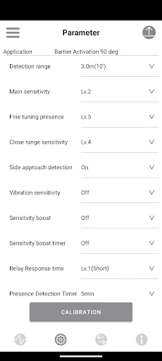 Virtual Loop डाउनलोड करें – OPTEX OVS-02 वाहन डिटेक्टर सेटिंग ऐप - Screenshot 3