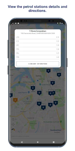 Vroom Fuel Price Compare डाउनलोड करें – QLD, NSW, WA में लाइव ईंधन की कीमतें - Screenshot 2
