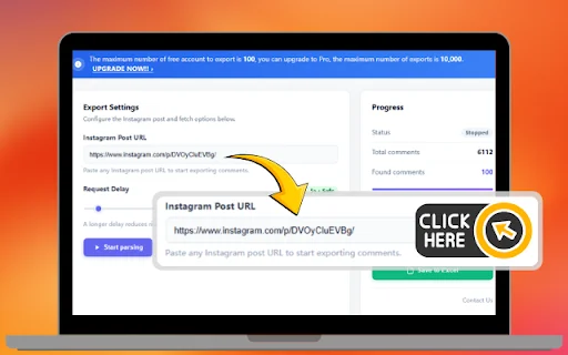 Instagram Comments Scraper डाउनलोड करें – IG Comment Export टूल - Screenshot 2