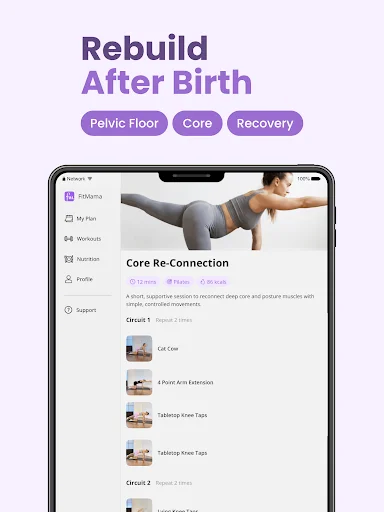 FitMama: गर्भावस्था और प्रसवोत्तर फिटनेस ऐप डाउनलोड करें - Screenshot 12