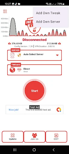 Fat Tunnel Lite डाउनलोड करें – तेज़ और सुरक्षित VPN टनल - Screenshot 3