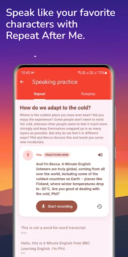 Learning English – 6 minutes डाउनलोड करें – AI आधारित अंग्रेजी सीखें - Screenshot 15