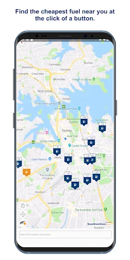 Vroom Fuel Price Compare डाउनलोड करें – QLD, NSW, WA में लाइव ईंधन की कीमतें - Screenshot 1