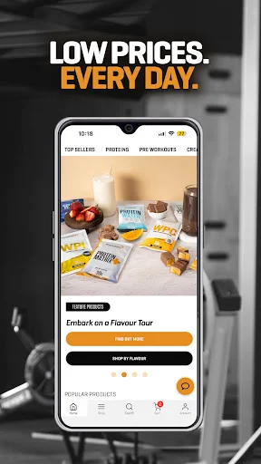 Bulk Nutrients डाउनलोड करें – सर्वश्रेष्ठ प्रोटीन और सप्लीमेंट्स ऐप - Screenshot 1