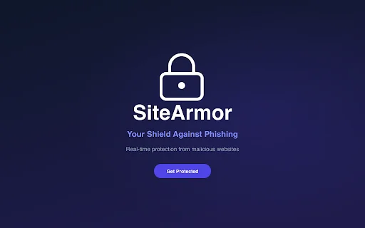 SiteArmor Chrome Extension डाउनलोड करें – फ़िशिंग सुरक्षा - Screenshot 1