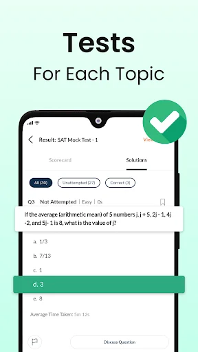 SAT Practice Test & Exam Prep डाउनलोड करें – सर्वश्रेष्ठ SAT तैयारी ऐप - Screenshot 6