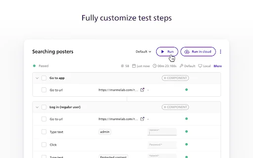 BugBug Automation Testing डाउनलोड करें – बिना कोडिंग के ऑटोमेशन - Screenshot 4