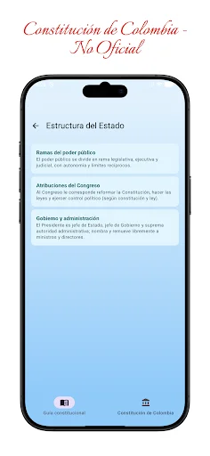 Constitución de Colombia डाउनलोड करें – कोलंबिया का संविधान ऐप - Screenshot 3