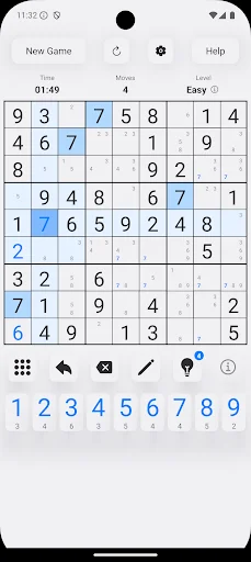 Sudoku Trainer डाउनलोड करें – सुडोकू में महारत हासिल करें और मुफ्त खेलें - Screenshot 1
