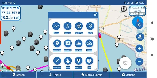 Kadal Map – Marine Navigation डाउनलोड करें – मछुआरों के लिए बेहतरीन नेविगेशन ऐप - Screenshot 6
