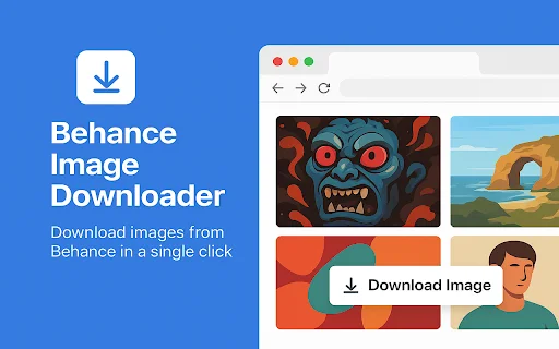 Behance Image Downloader – Behance से इमेज डाउनलोड करें - Screenshot 1