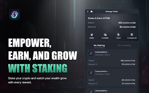 Cosmostation Wallet डाउनलोड करें – 80+ चेन के लिए सुरक्षित क्रिप्टो वॉलेट - Screenshot 4
