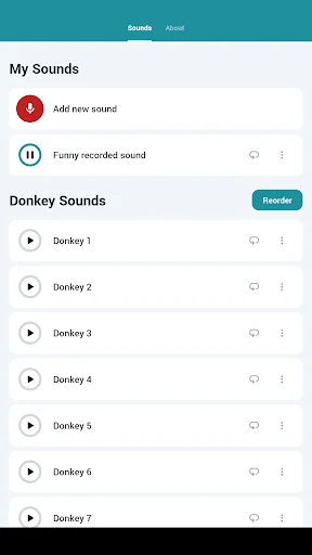 Donkey Sounds डाउनलोड करें – मजेदार गधों की आवाजें फ्री में - Screenshot 11