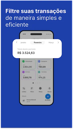 Fing: Finanças Pessoais डाउनलोड करें – अपना बजट और खर्च ट्रैक करें - Screenshot 7