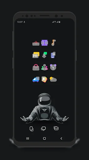 Bluric Icon Pack डाउनलोड करें – Frozen Glass स्टाइल आइकन - Screenshot 5