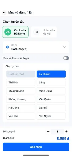 Hà Nội Metro ऐप डाउनलोड करें – टिकट बुकिंग अब और भी आसान - Screenshot 3