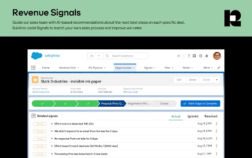 Revenue Grid डाउनलोड करें – Salesforce और Gmail का सर्वश्रेष्ठ एकीकरण - Screenshot 4