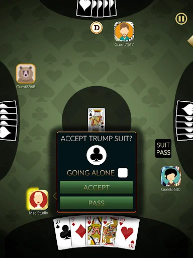 Euchre Ultimate डाउनलोड करें – दोस्तों के साथ ऑनलाइन कार्ड गेम - Screenshot 9