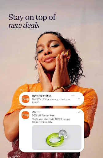 Etsy ऐप डाउनलोड करें – अनोखी हस्तनिर्मित और विंटेज वस्तुएं खरीदें - Screenshot 11