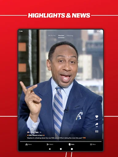 ESPN ऐप डाउनलोड करें – लाइव स्पोर्ट्स स्कोर और खबरें पाएं - Screenshot 12
