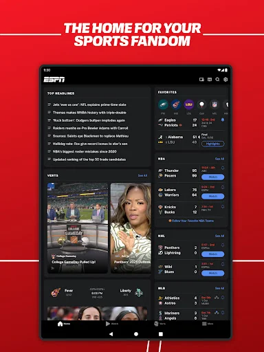 ESPN ऐप डाउनलोड करें – लाइव स्पोर्ट्स स्कोर और खबरें पाएं - Screenshot 10