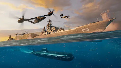 Modern Warships डाउनलोड करें – आधुनिक युद्धपोत PvP गेम - Screenshot 5